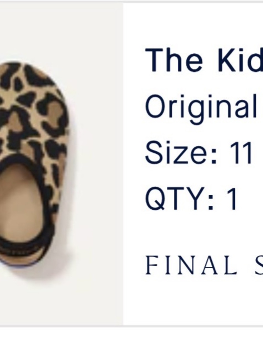Rothy's Kids Leopard Print Moccasins - Tan & Black